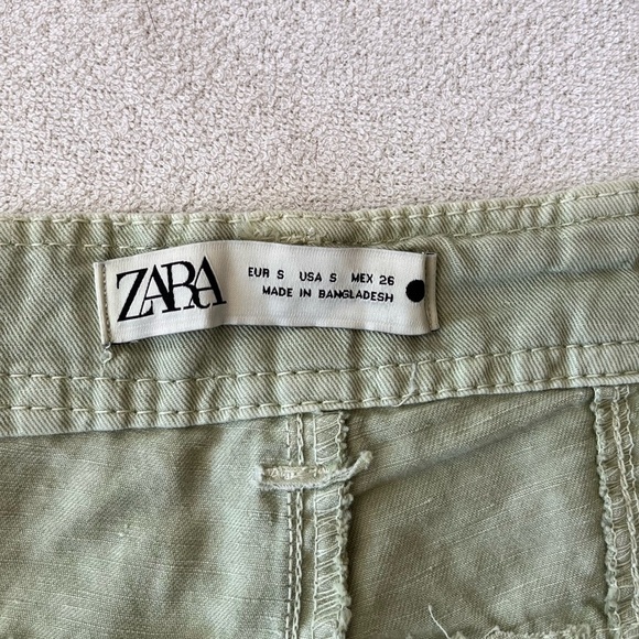 NWT ZARA Tokyo Trouser Linen Blend High Waist S - Picture 8 of 11